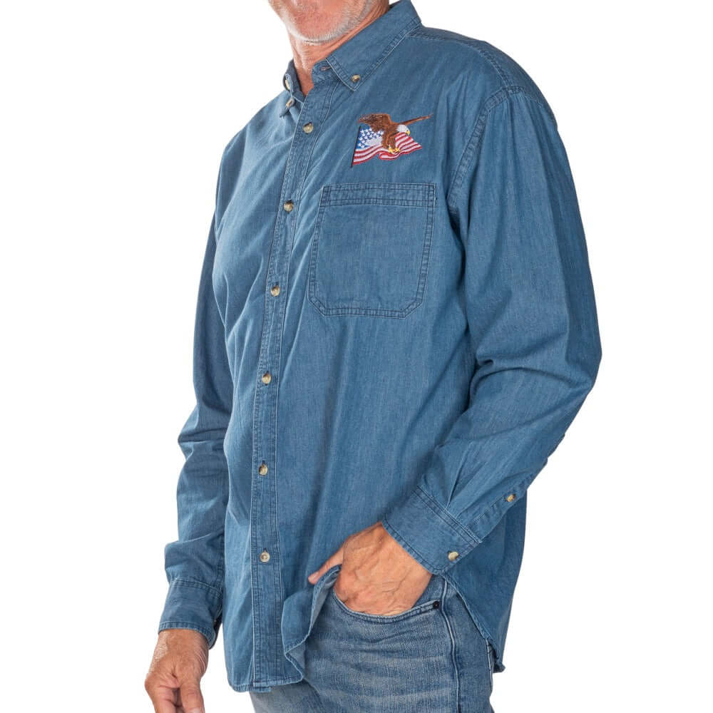 GUESS Men's Slim-Fit Western Denim Shirt - Macy's | Western denim shirt,  Slim fit men, Fitted denim shirt